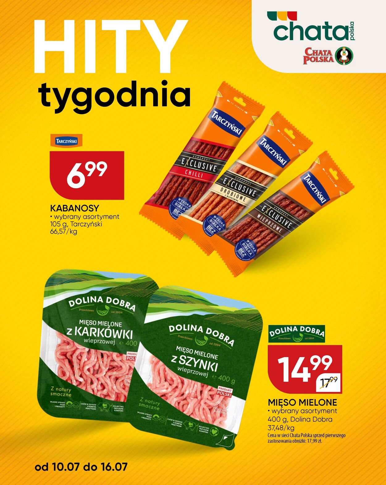 Gazetka Chata Polska 10.07.2025 - 16.07.2025