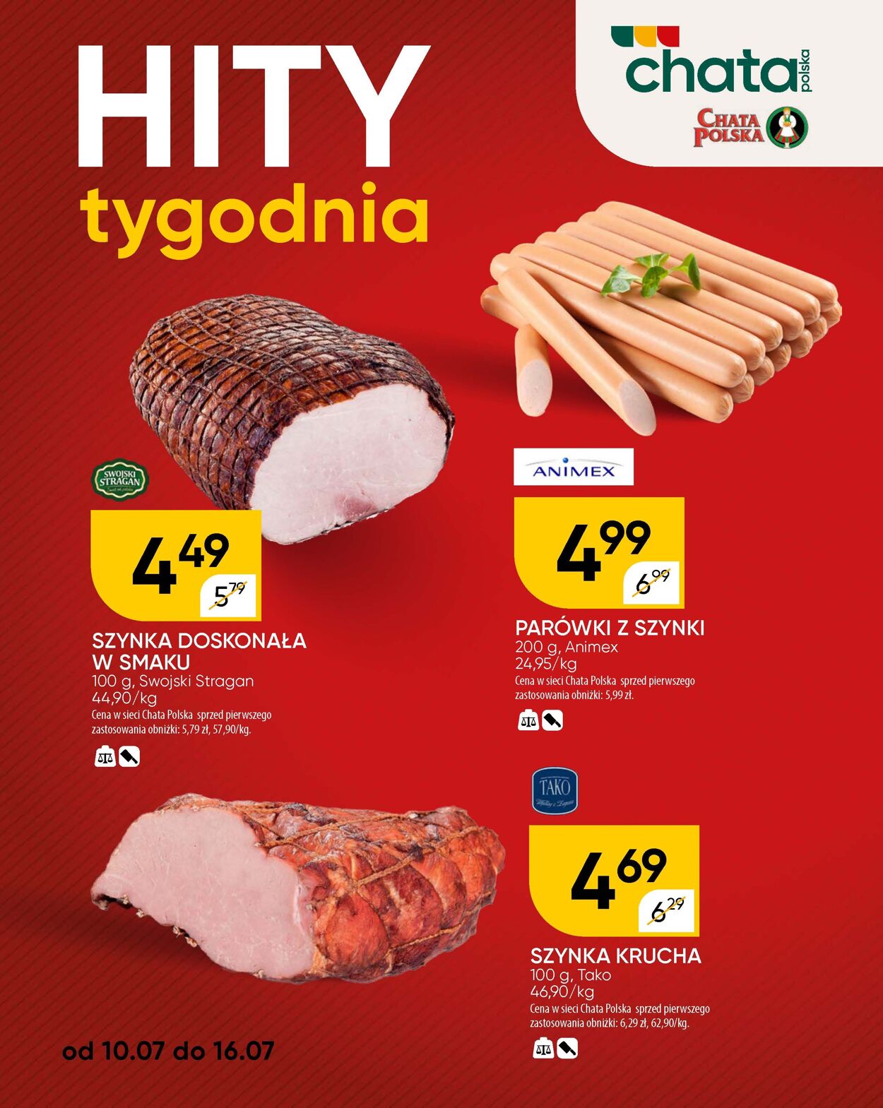 Gazetka Chata Polska 10.07.2025 - 16.07.2025