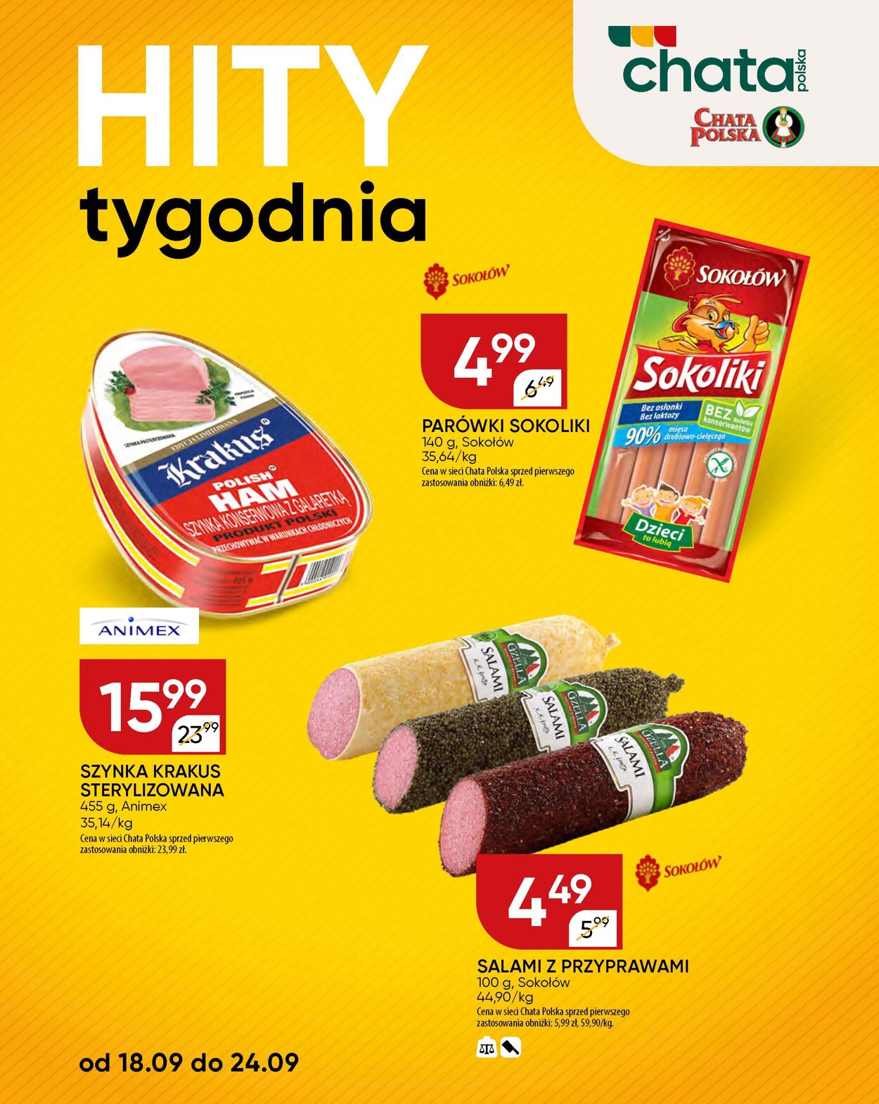 Gazetka Chata Polska 18.09.2025 - 24.09.2025