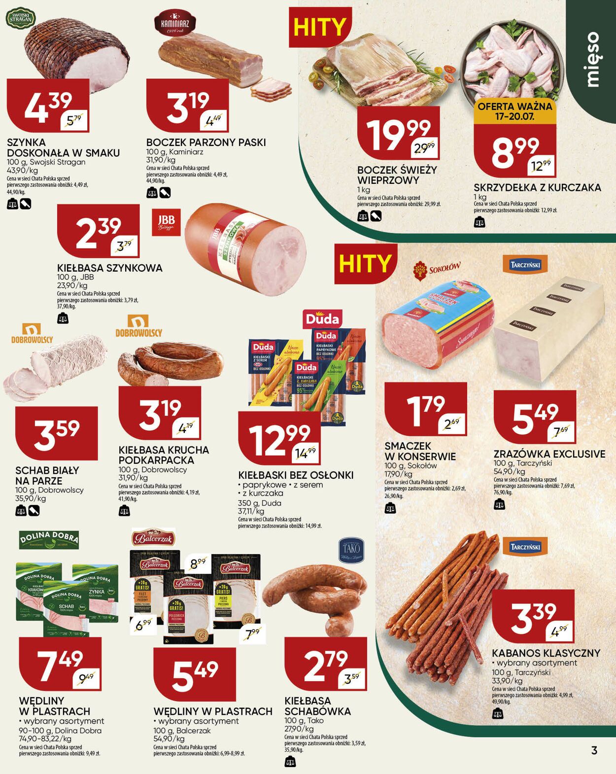 Gazetka Chata Polska 17.07.2025 - 27.07.2025