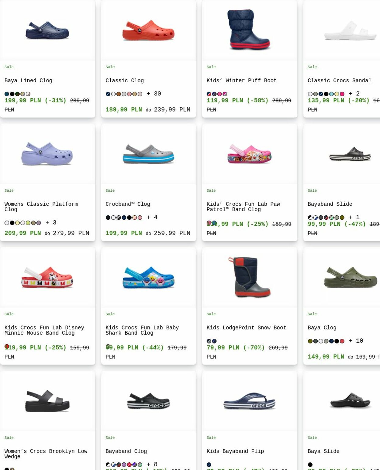 Gazetka Crocs 08.12.2025 - 17.12.2025