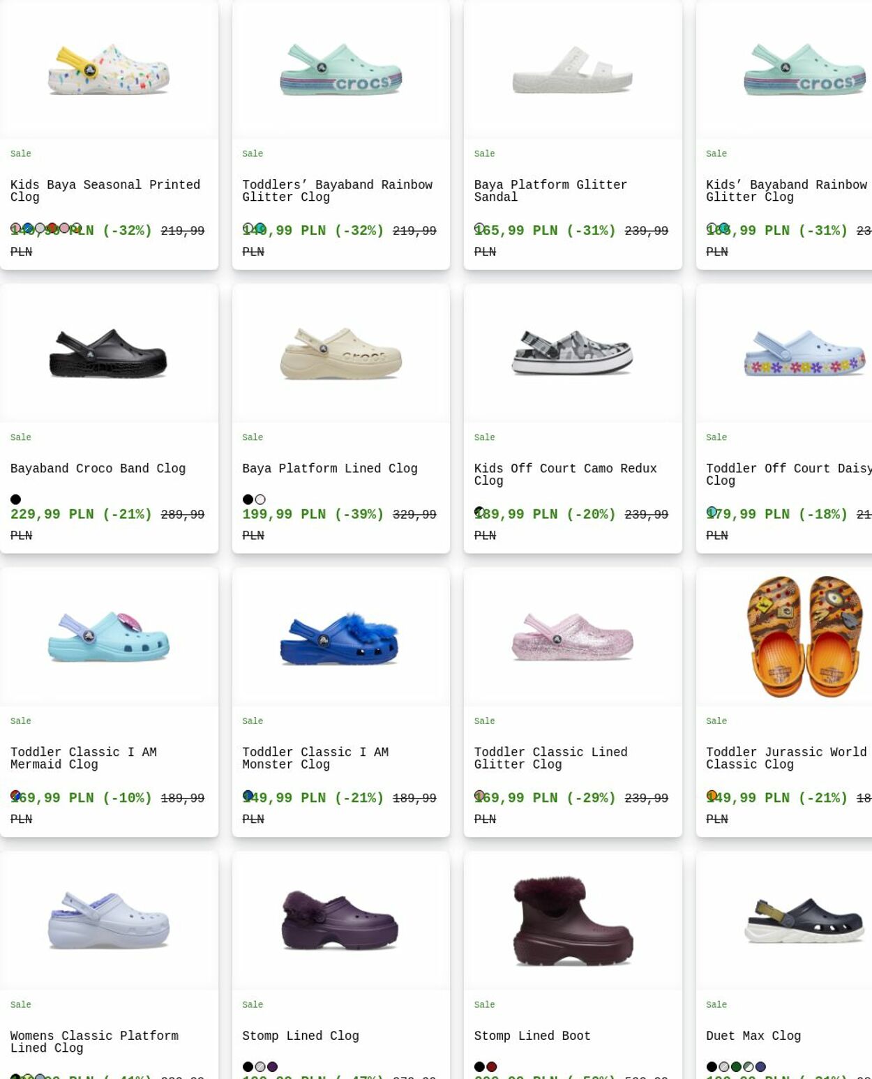 Gazetka Crocs 02.06.2025 - 11.06.2025