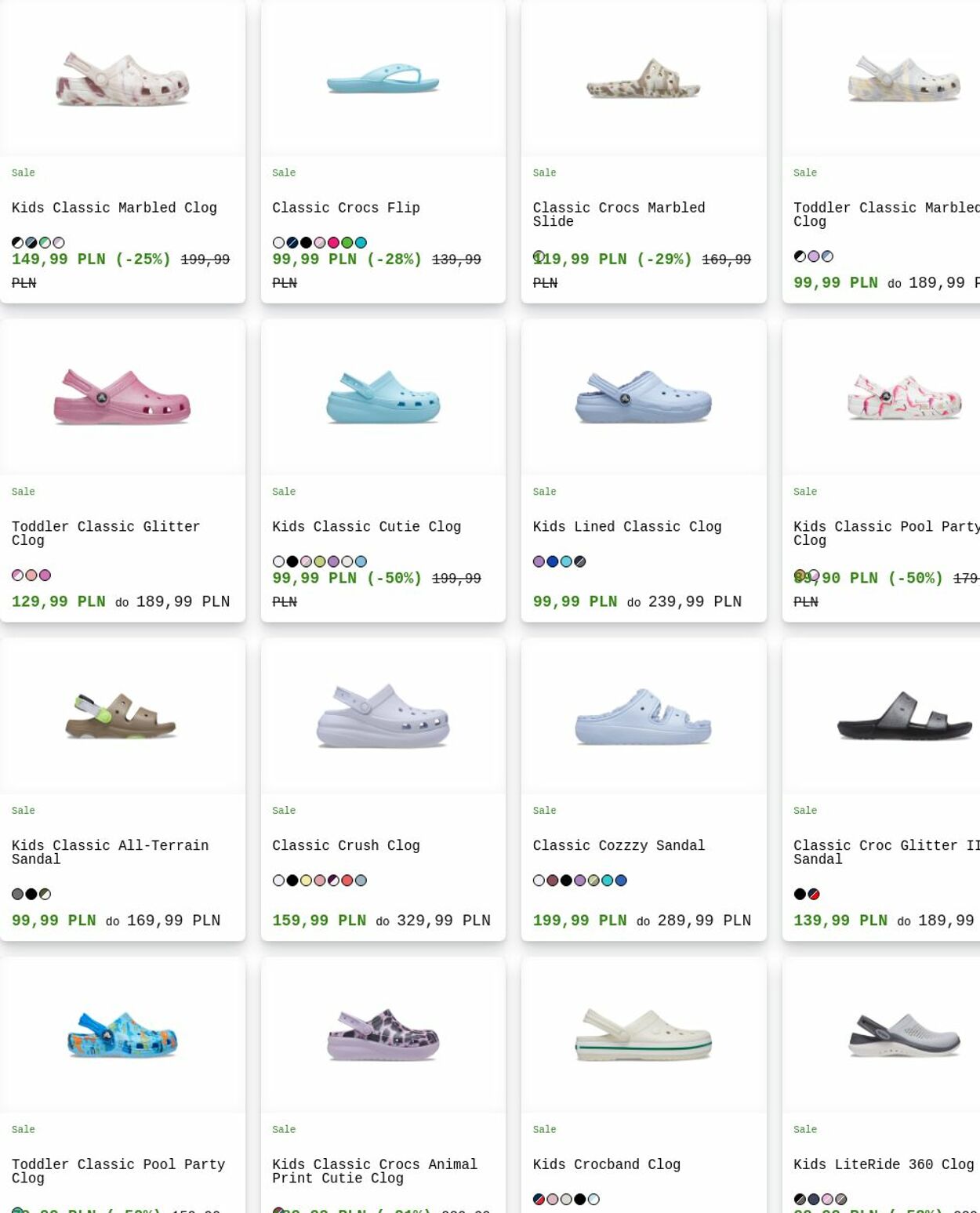 Gazetka Crocs 18.08.2025 - 27.08.2025
