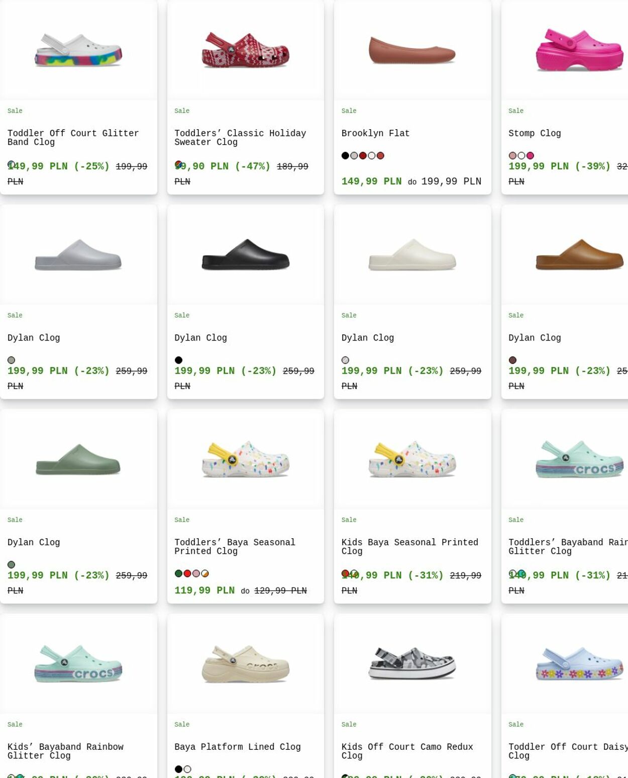 Gazetka Crocs 18.08.2025 - 27.08.2025