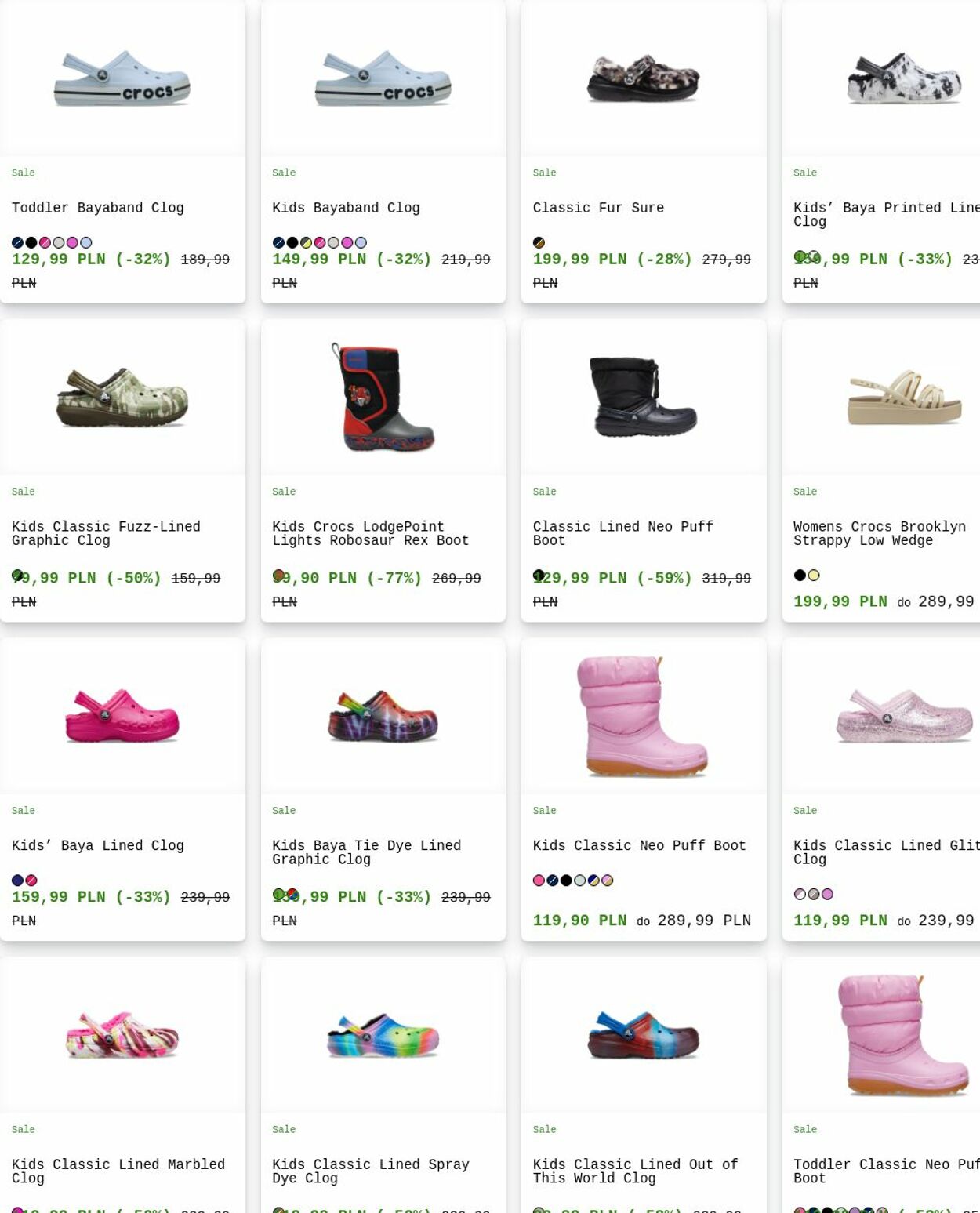 Gazetka Crocs 18.08.2025 - 27.08.2025