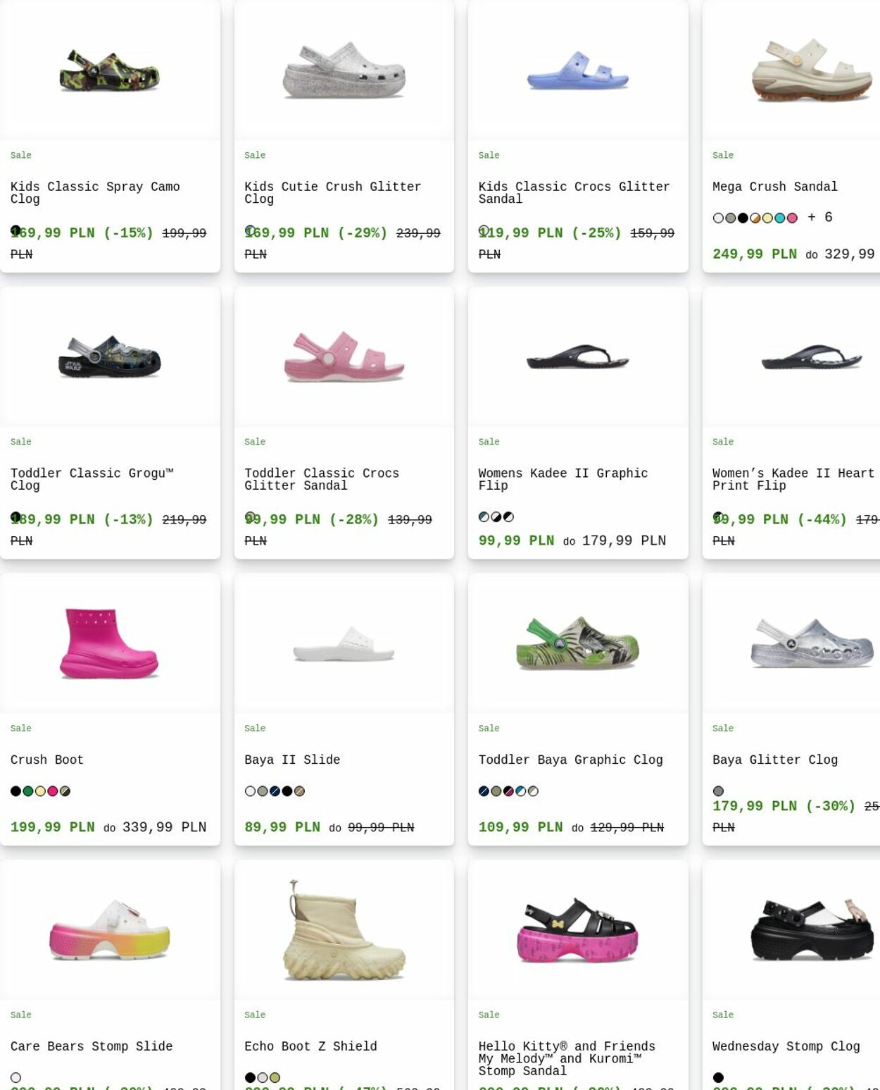 Gazetka Crocs 18.08.2025 - 27.08.2025