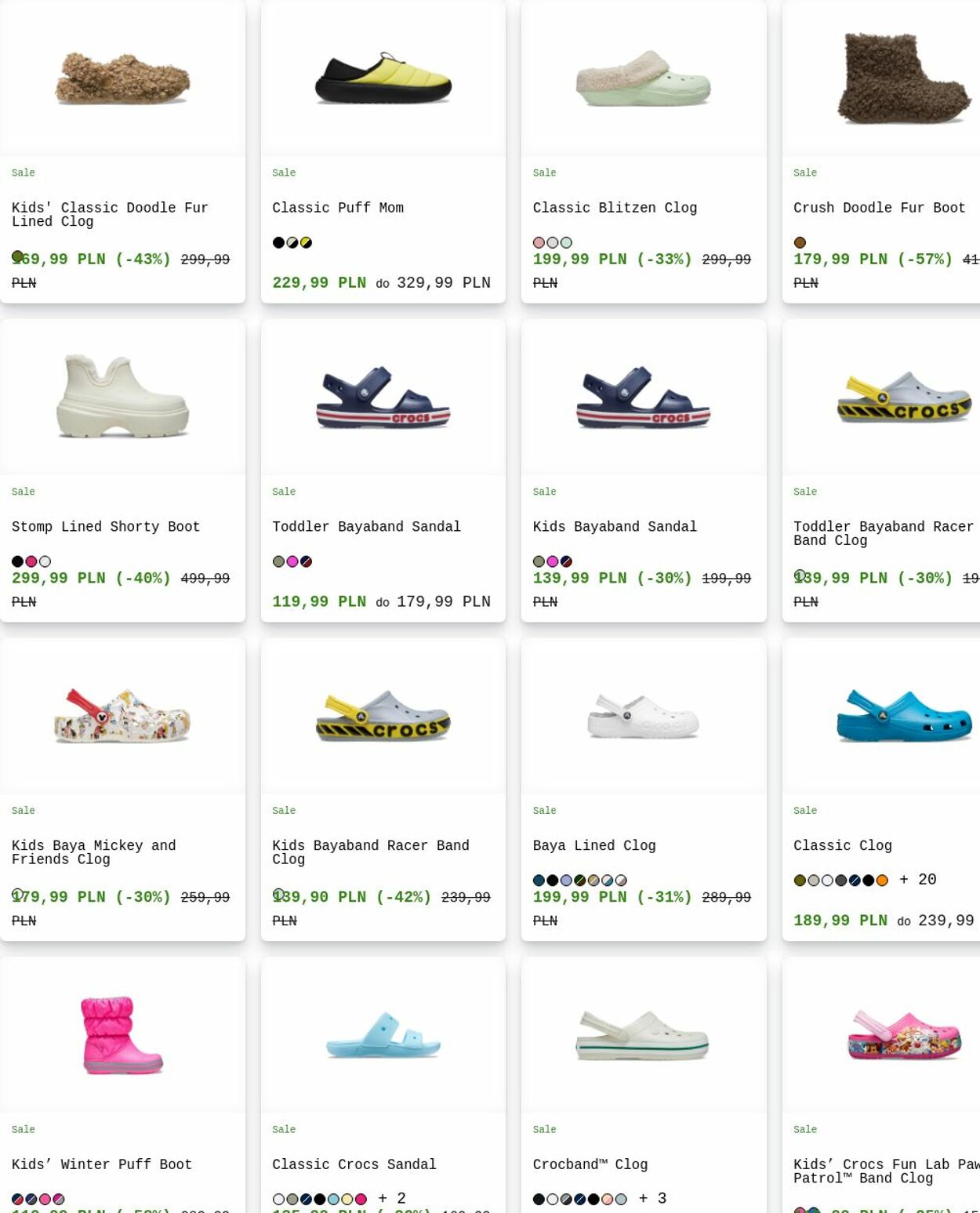 Gazetka Crocs 18.08.2025 - 27.08.2025