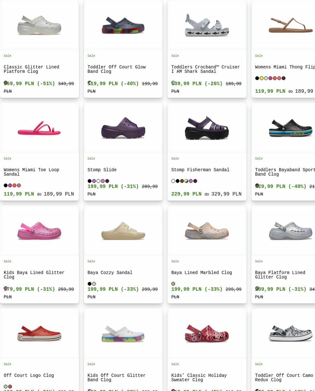 Gazetka Crocs 18.08.2025 - 27.08.2025