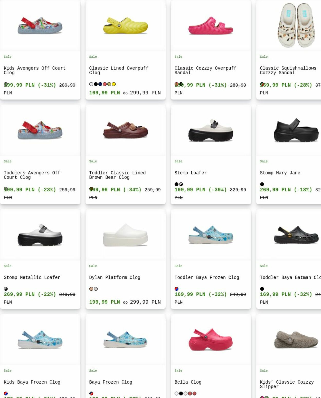 Gazetka Crocs 18.08.2025 - 27.08.2025