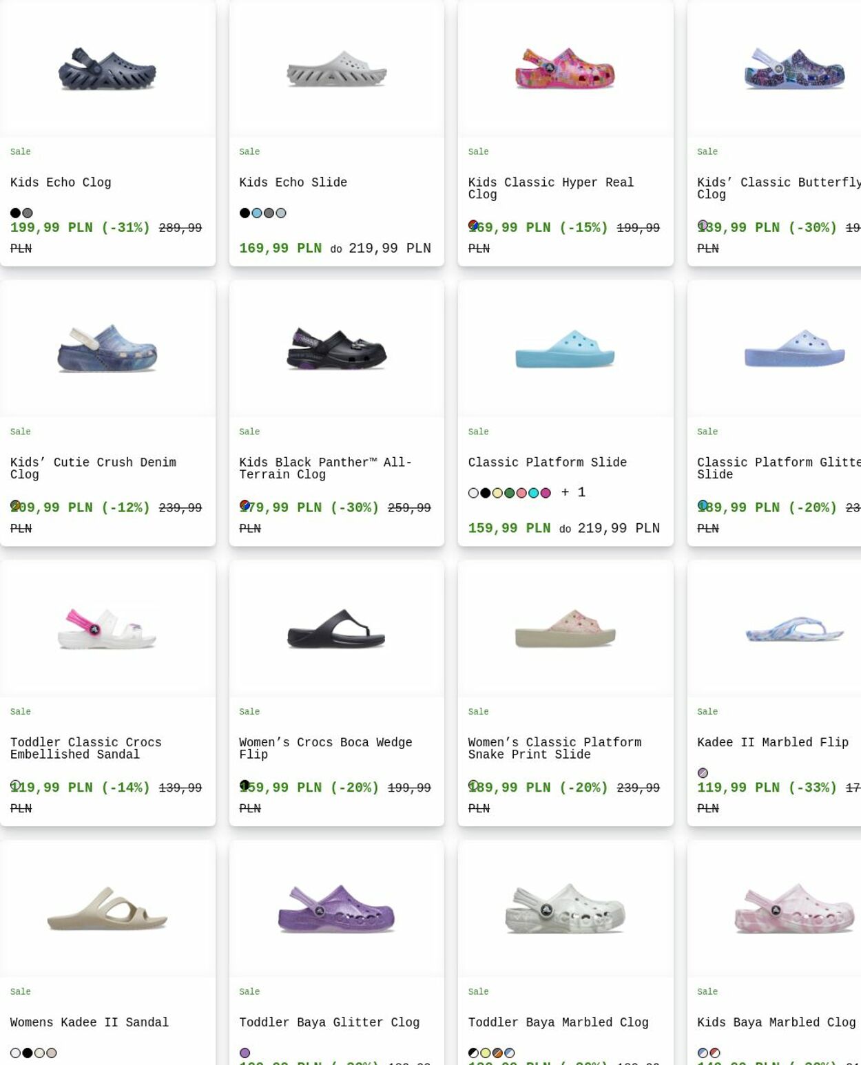 Gazetka Crocs 15.09.2025 - 24.09.2025
