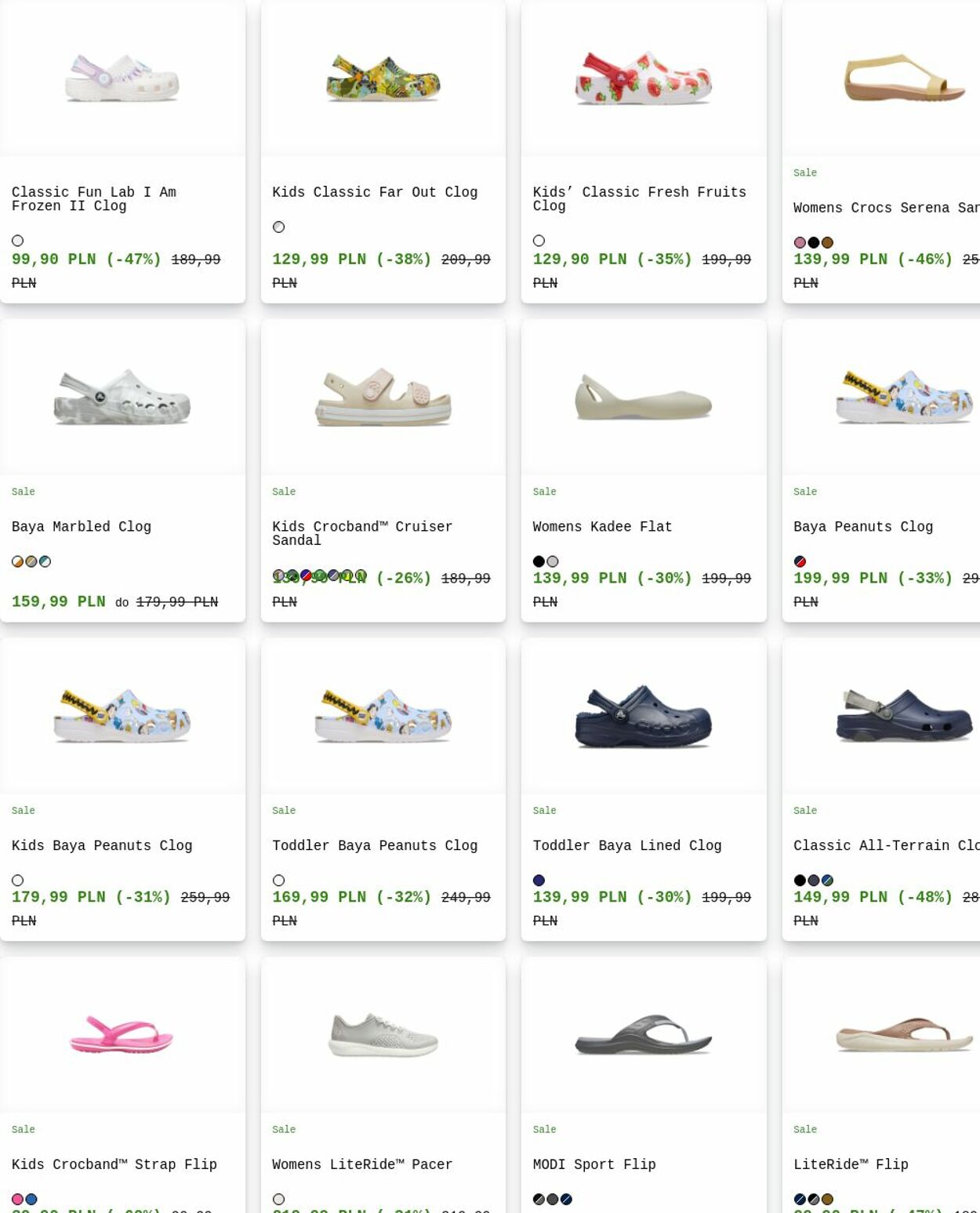 Gazetka Crocs 15.09.2025 - 24.09.2025