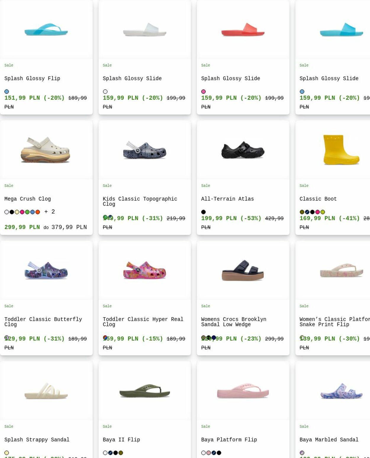Gazetka Crocs 21.07.2025 - 30.07.2025