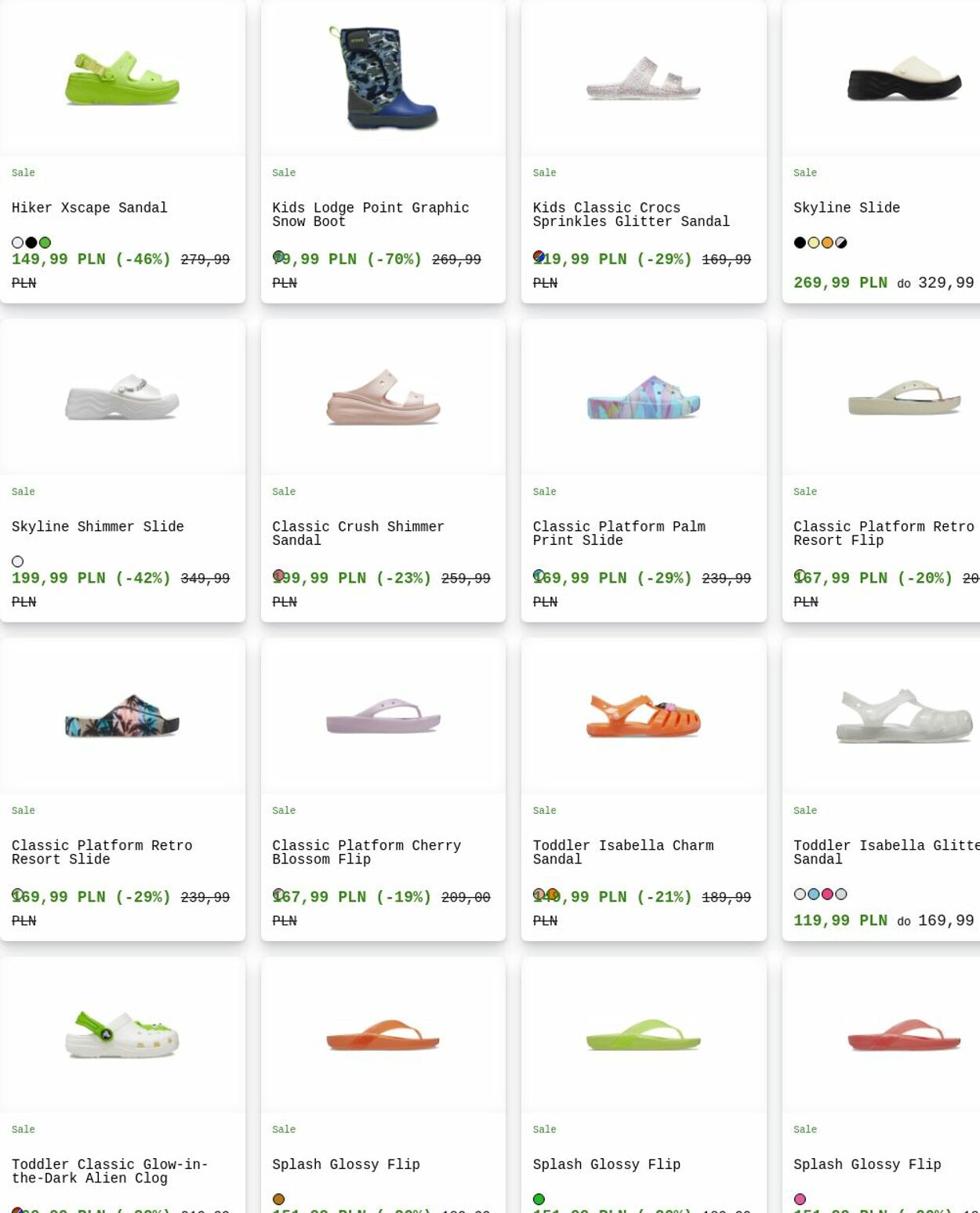 Gazetka Crocs 21.07.2025 - 30.07.2025