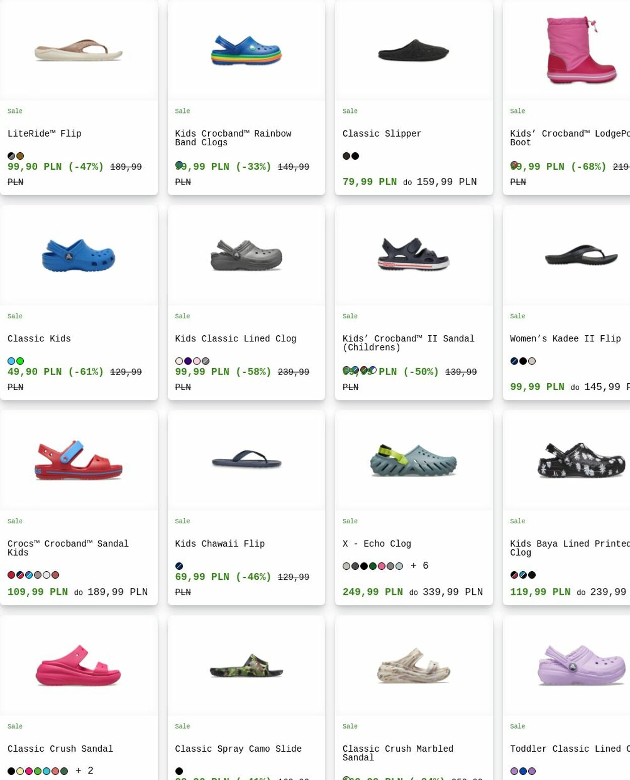 Gazetka Crocs 28.07.2025 - 06.08.2025