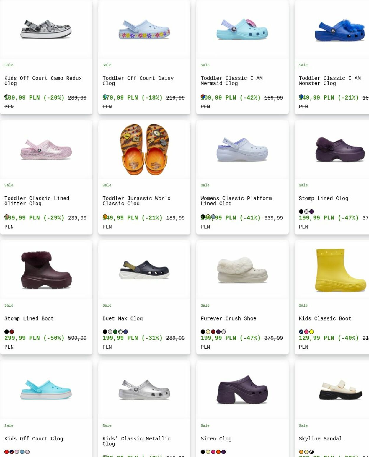 Gazetka Crocs 28.07.2025 - 06.08.2025