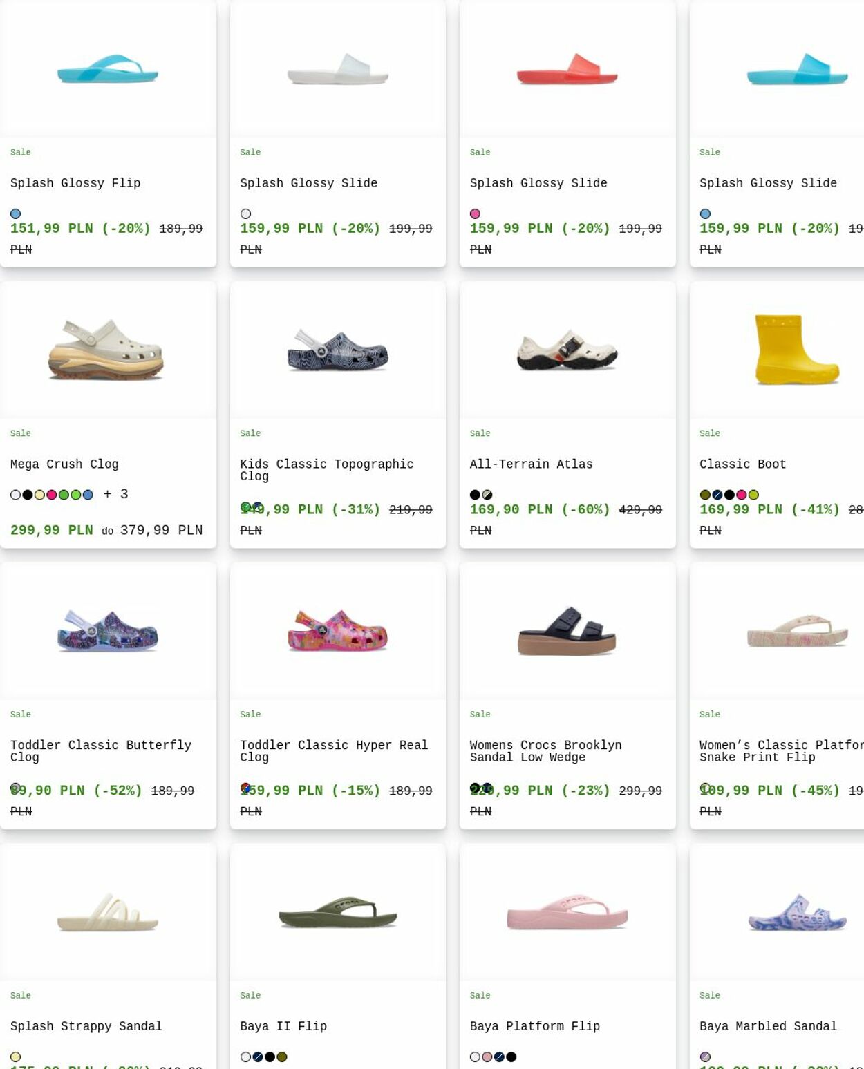 Gazetka Crocs 28.07.2025 - 06.08.2025