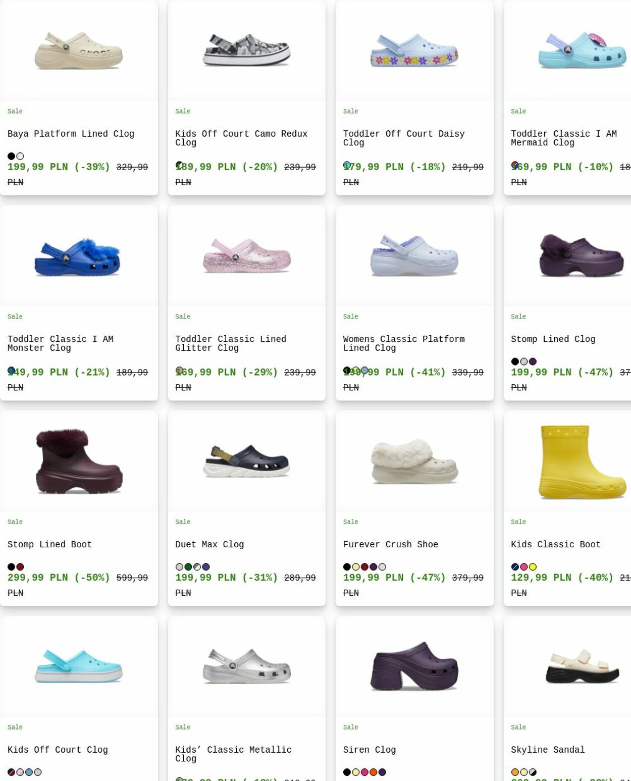 Gazetka Crocs 07.07.2025 - 16.07.2025