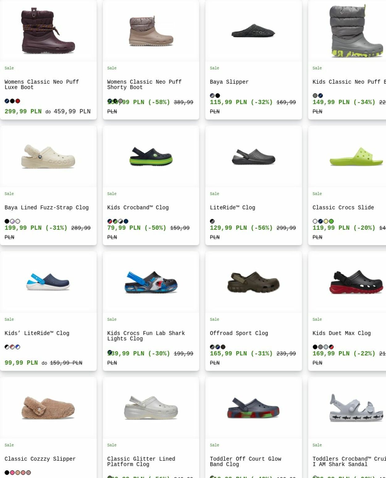 Gazetka Crocs 25.08.2025 - 03.09.2025