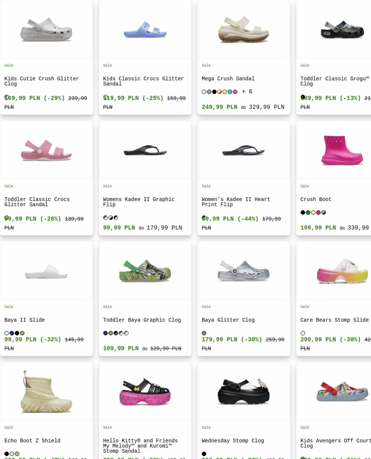 Gazetka Crocs 25.08.2025 - 03.09.2025