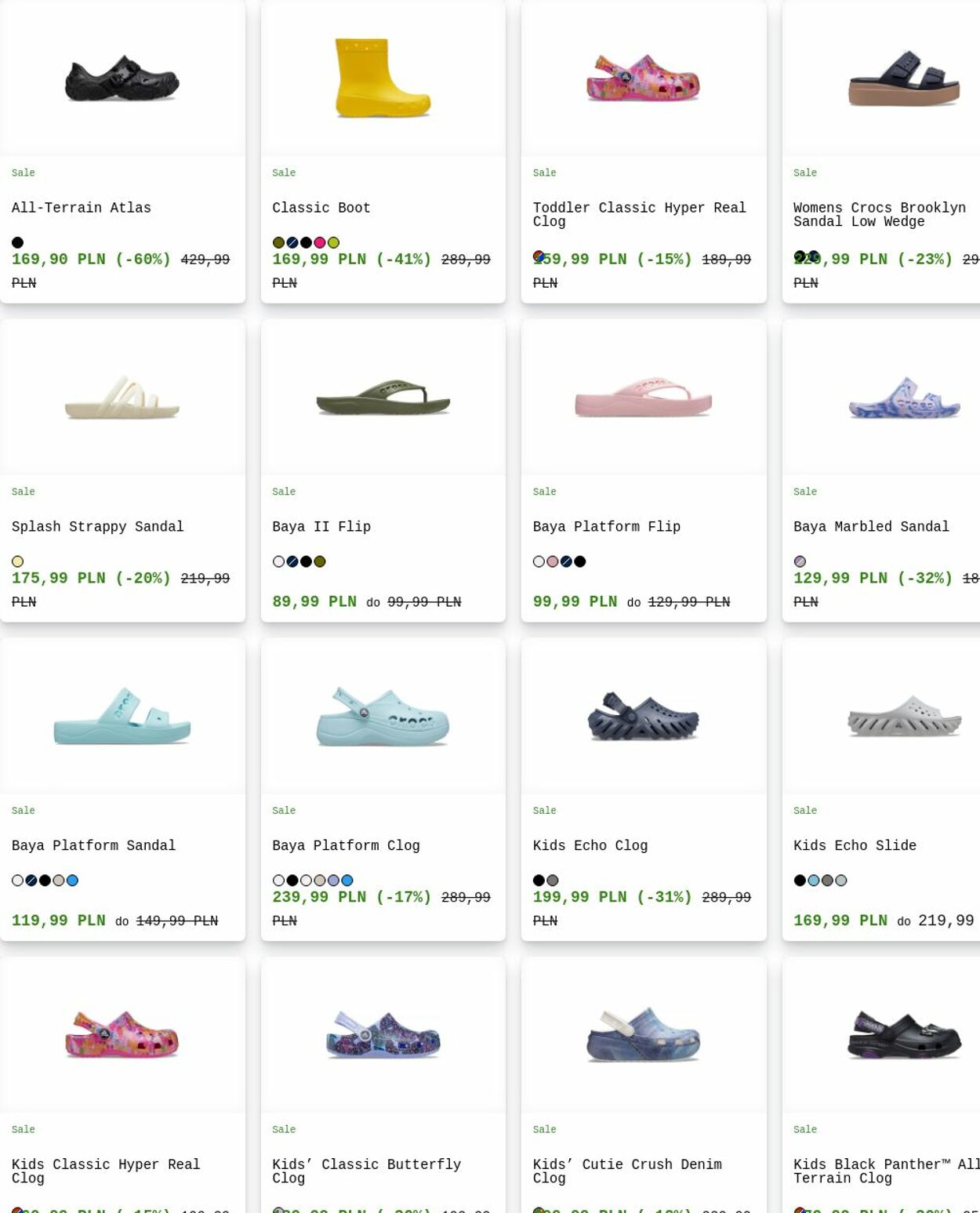 Gazetka Crocs 25.08.2025 - 03.09.2025