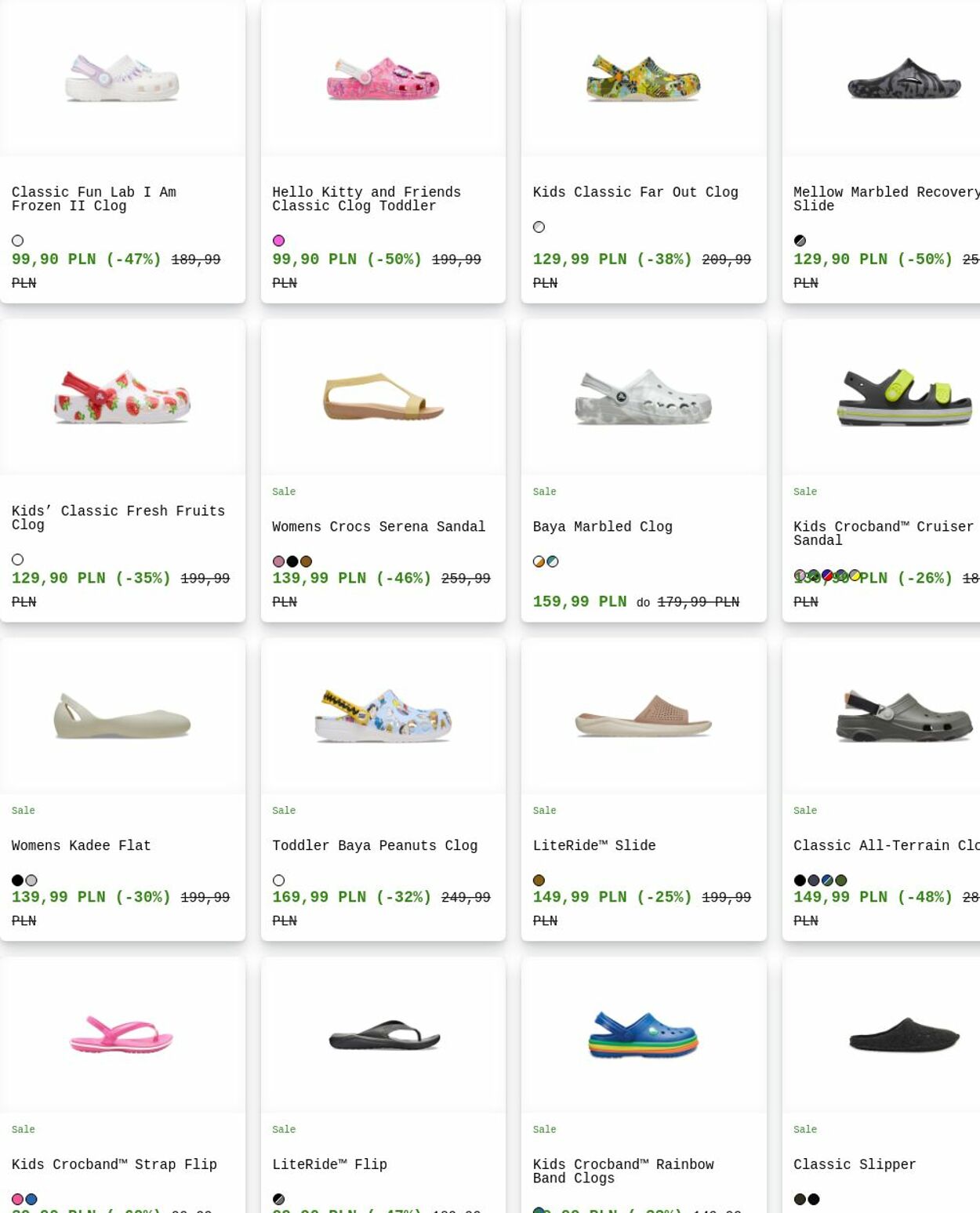 Gazetka Crocs 25.08.2025 - 03.09.2025