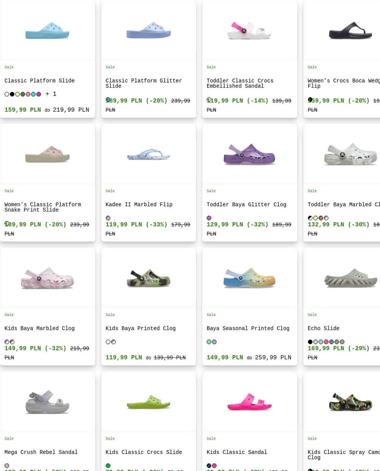 Gazetka Crocs 25.08.2025 - 03.09.2025