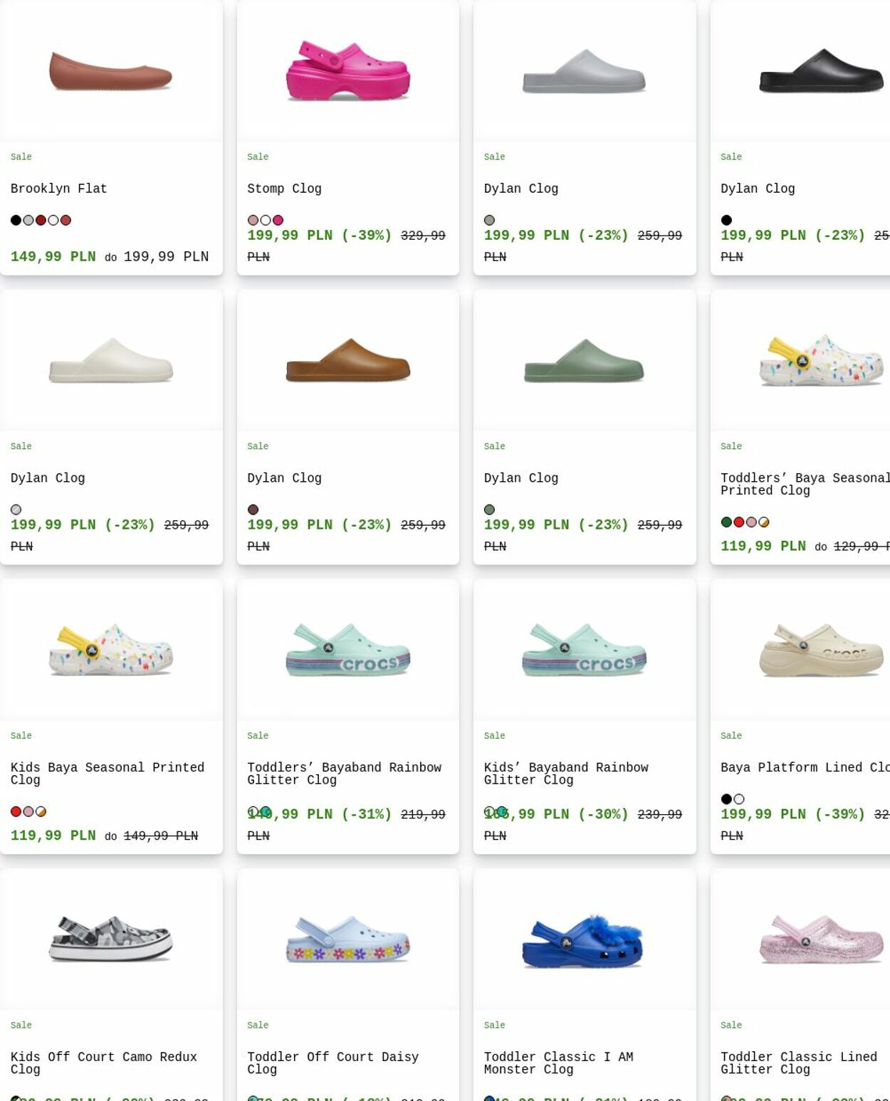 Gazetka Crocs 25.08.2025 - 03.09.2025