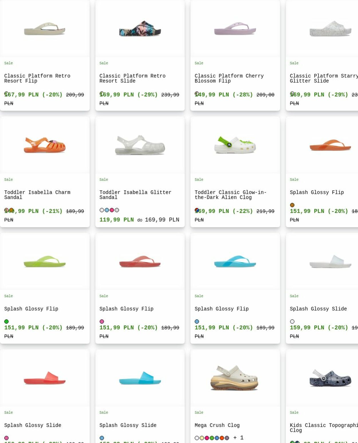 Gazetka Crocs 25.08.2025 - 03.09.2025
