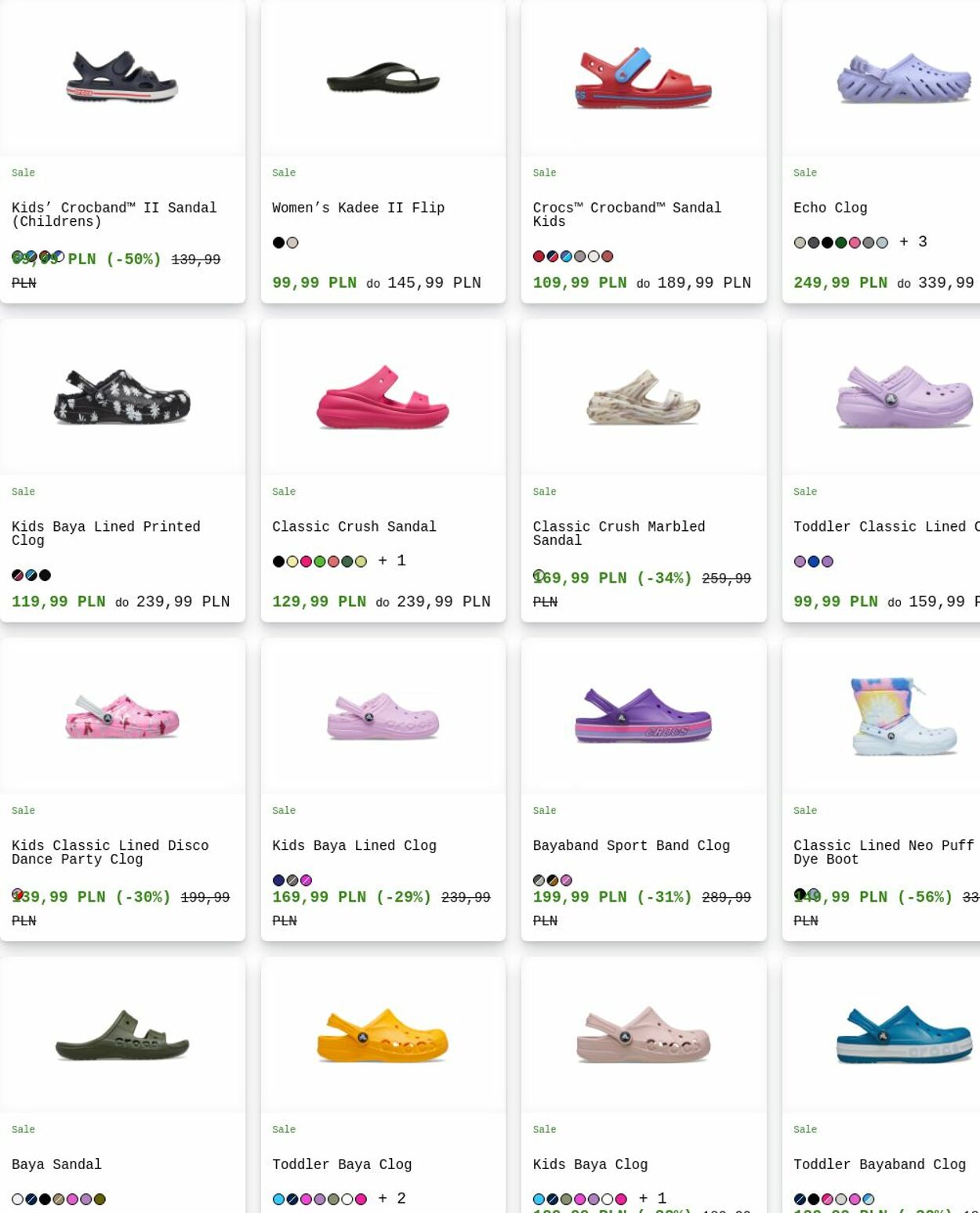 Gazetka Crocs 25.08.2025 - 03.09.2025