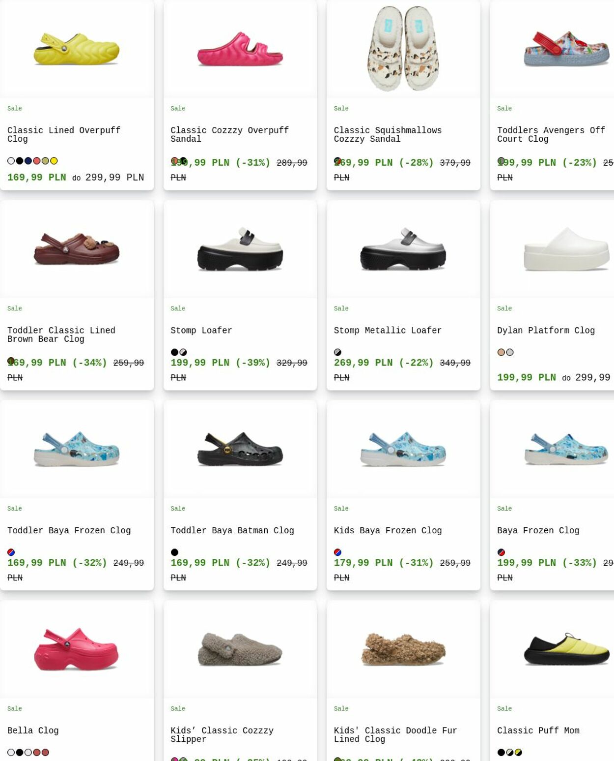 Gazetka Crocs 25.08.2025 - 03.09.2025