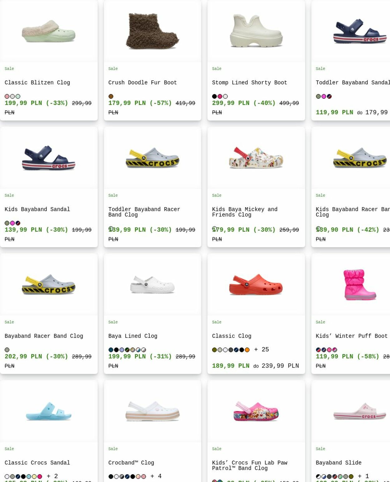 Gazetka Crocs 25.08.2025 - 03.09.2025