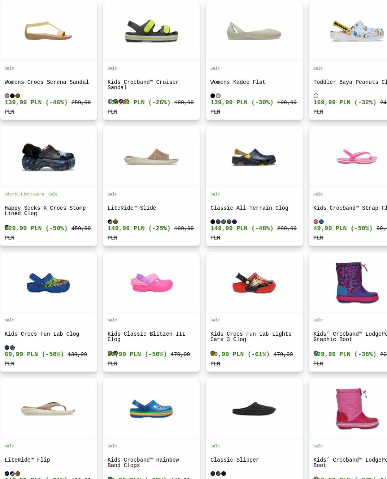 Gazetka Crocs 30.06.2025 - 09.07.2025