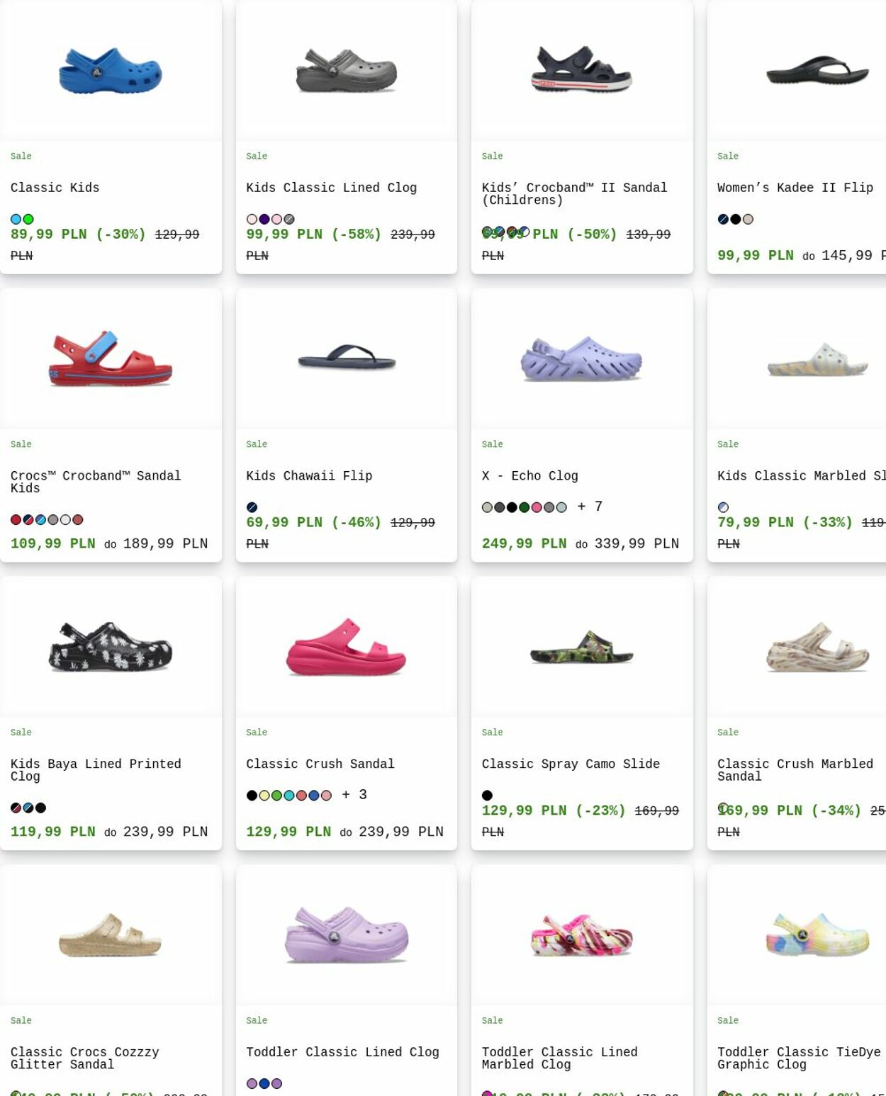 Gazetka Crocs 30.06.2025 - 09.07.2025