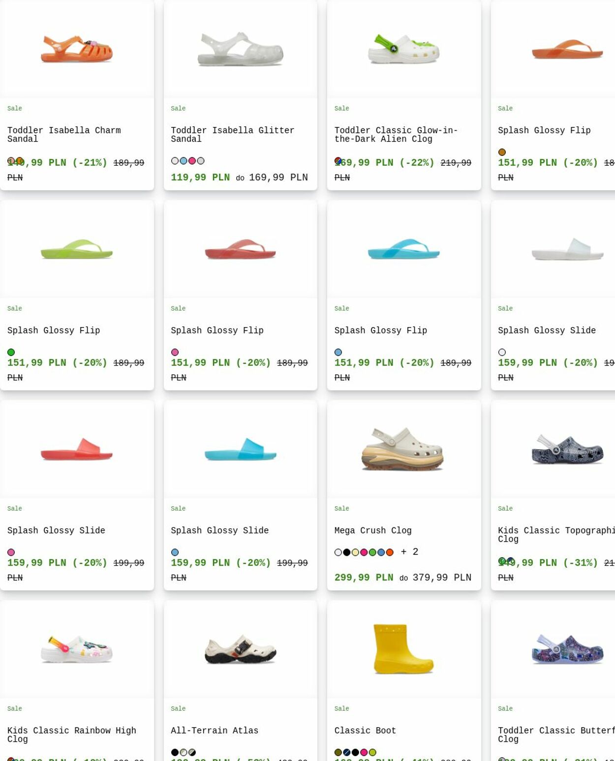 Gazetka Crocs 30.06.2025 - 09.07.2025