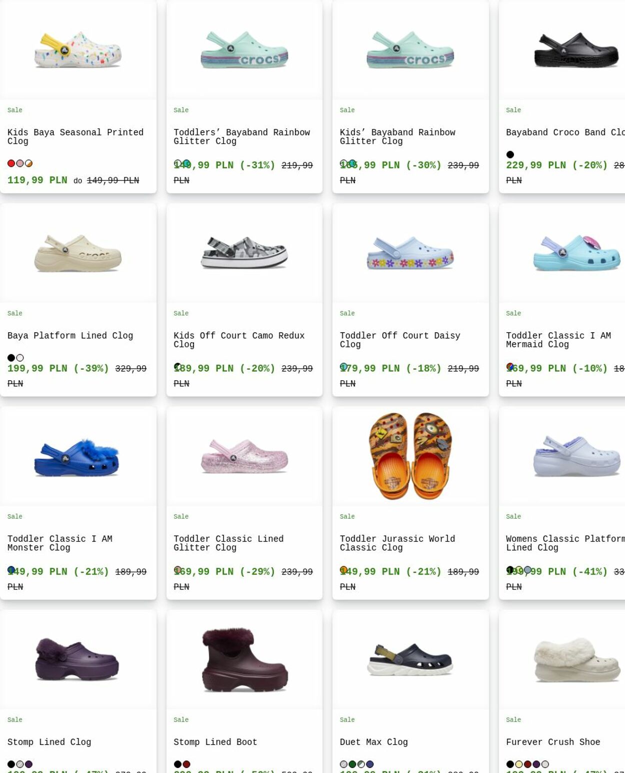 Gazetka Crocs 30.06.2025 - 09.07.2025