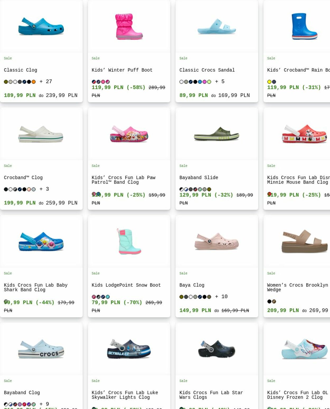 Gazetka Crocs 30.06.2025 - 09.07.2025