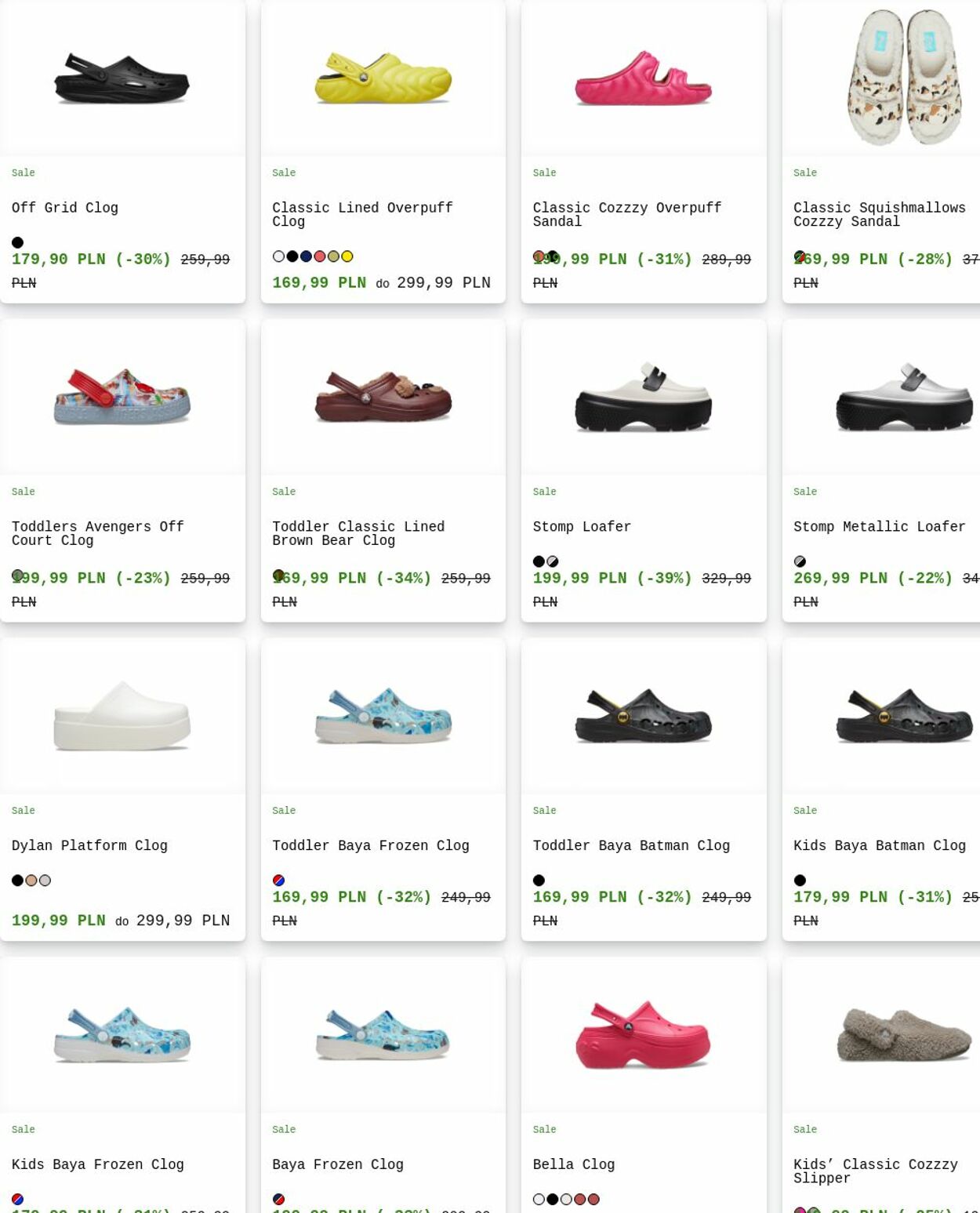 Gazetka Crocs 04.08.2025 - 13.08.2025