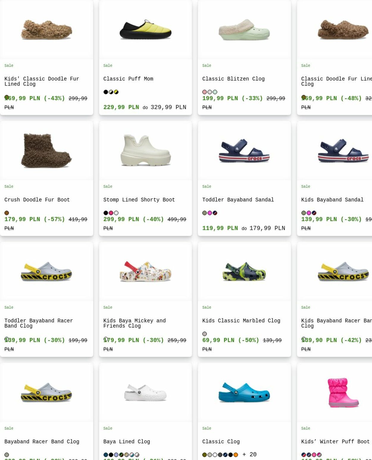 Gazetka Crocs 04.08.2025 - 13.08.2025