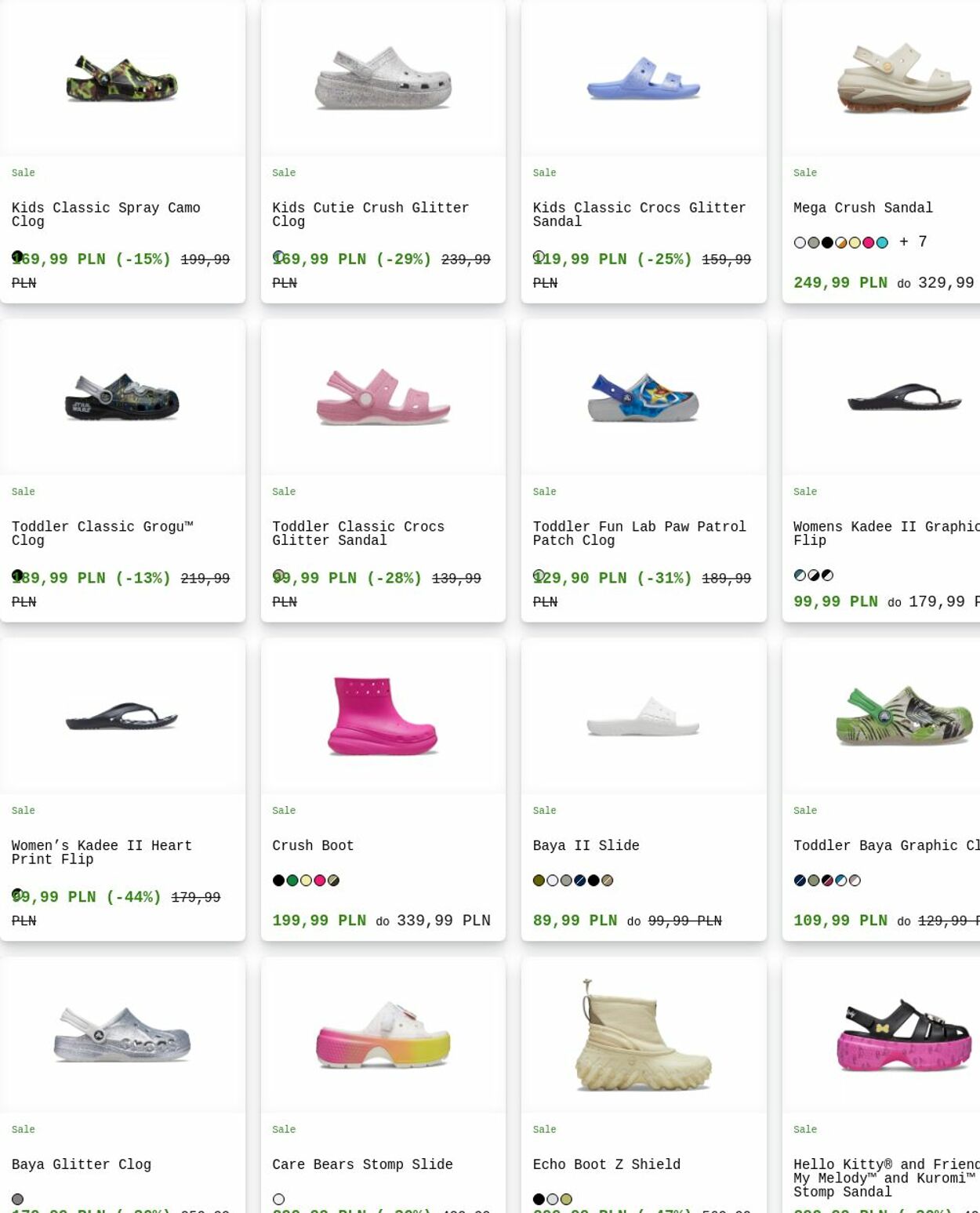 Gazetka Crocs 04.08.2025 - 13.08.2025