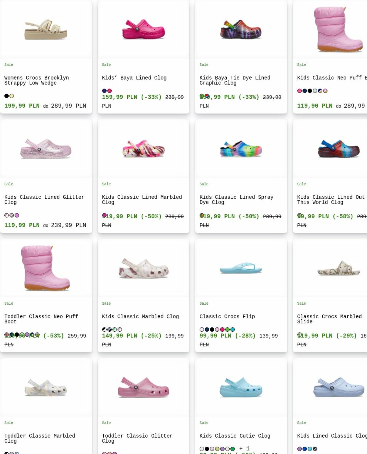 Gazetka Crocs 04.08.2025 - 13.08.2025