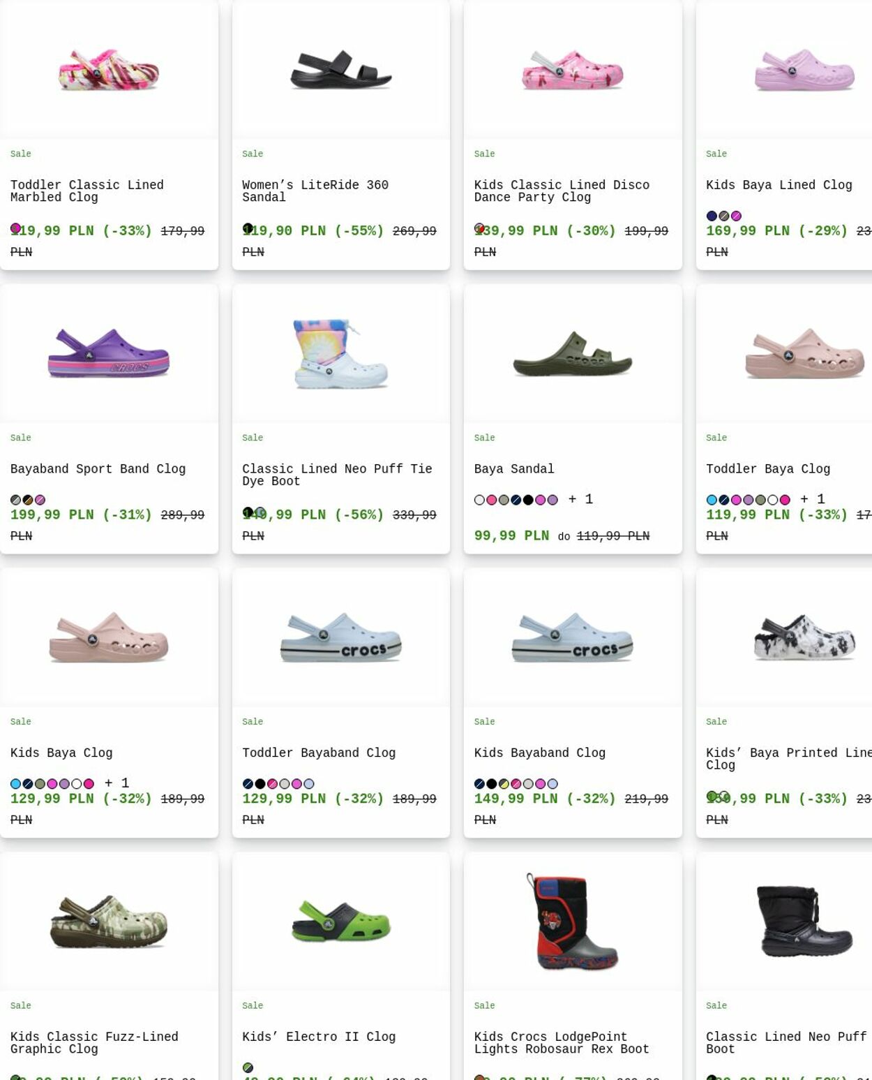 Gazetka Crocs 04.08.2025 - 13.08.2025