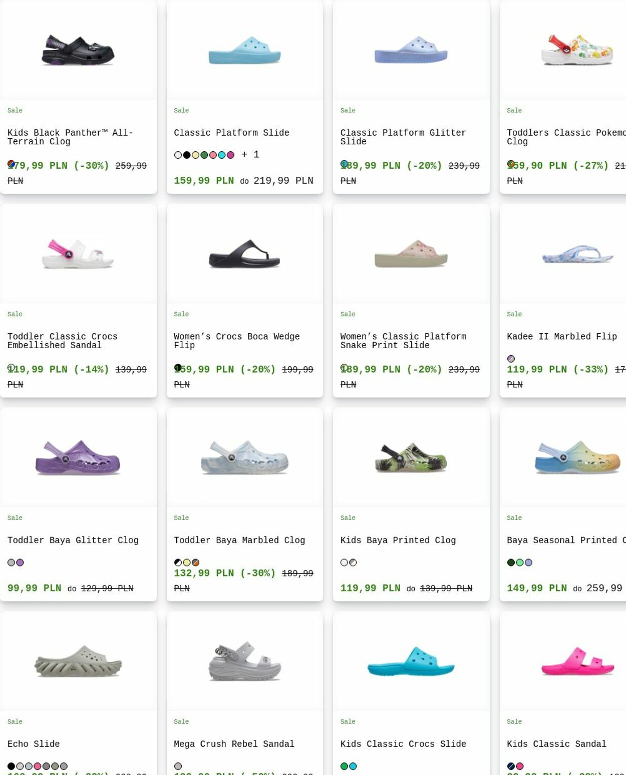 Gazetka Crocs 04.08.2025 - 13.08.2025