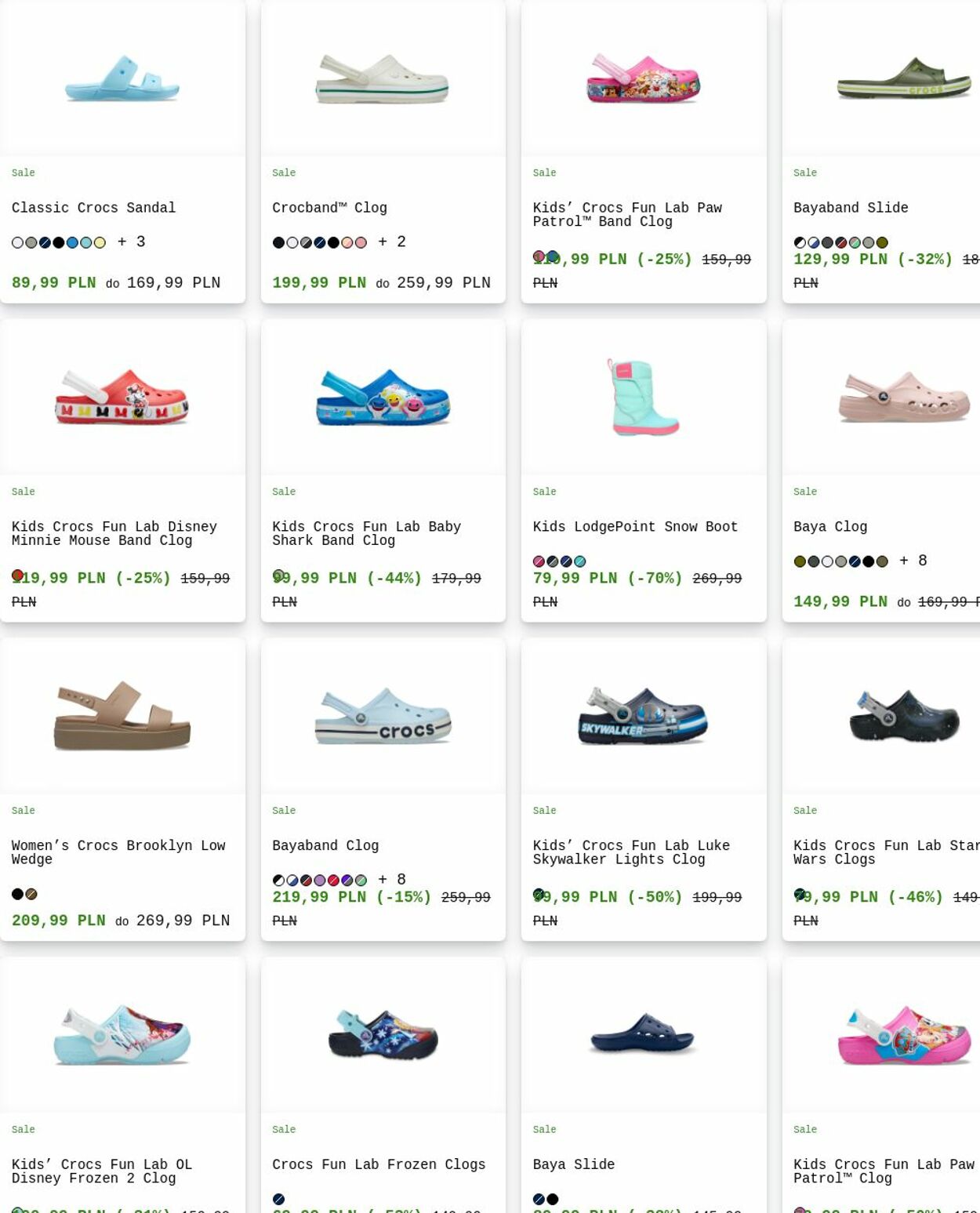 Gazetka Crocs 04.08.2025 - 13.08.2025