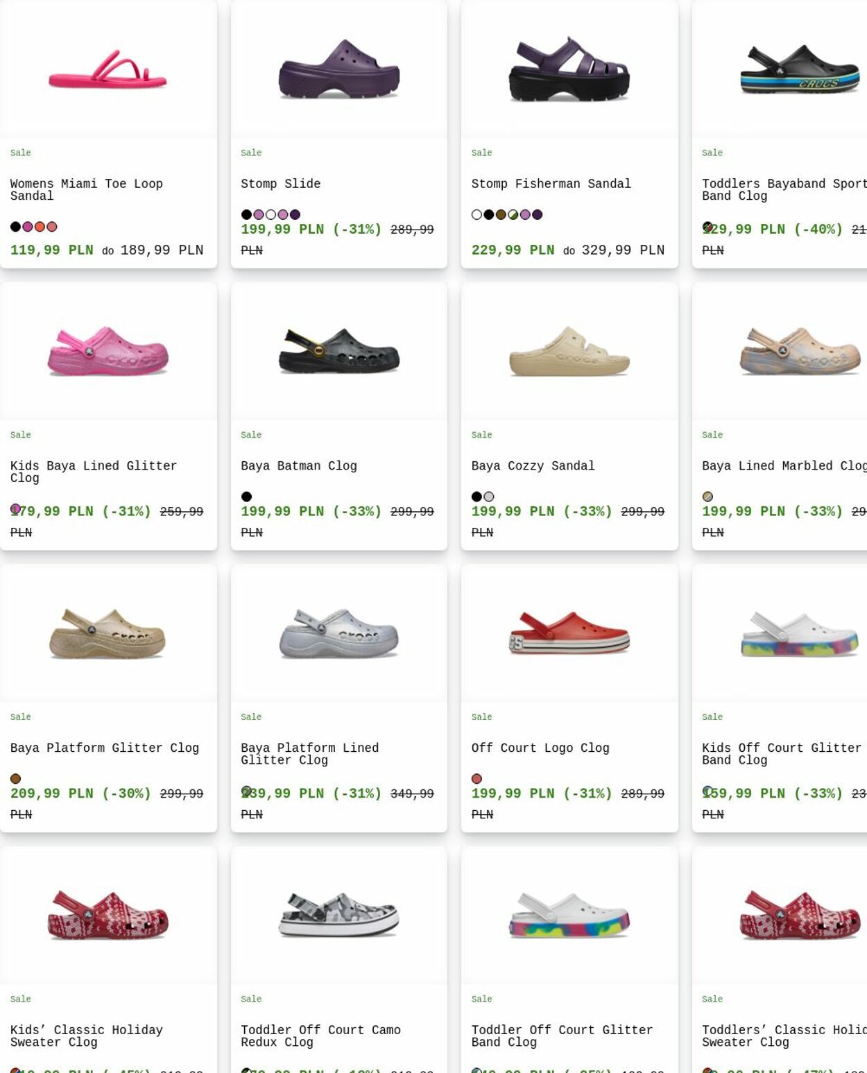 Gazetka Crocs 04.08.2025 - 13.08.2025