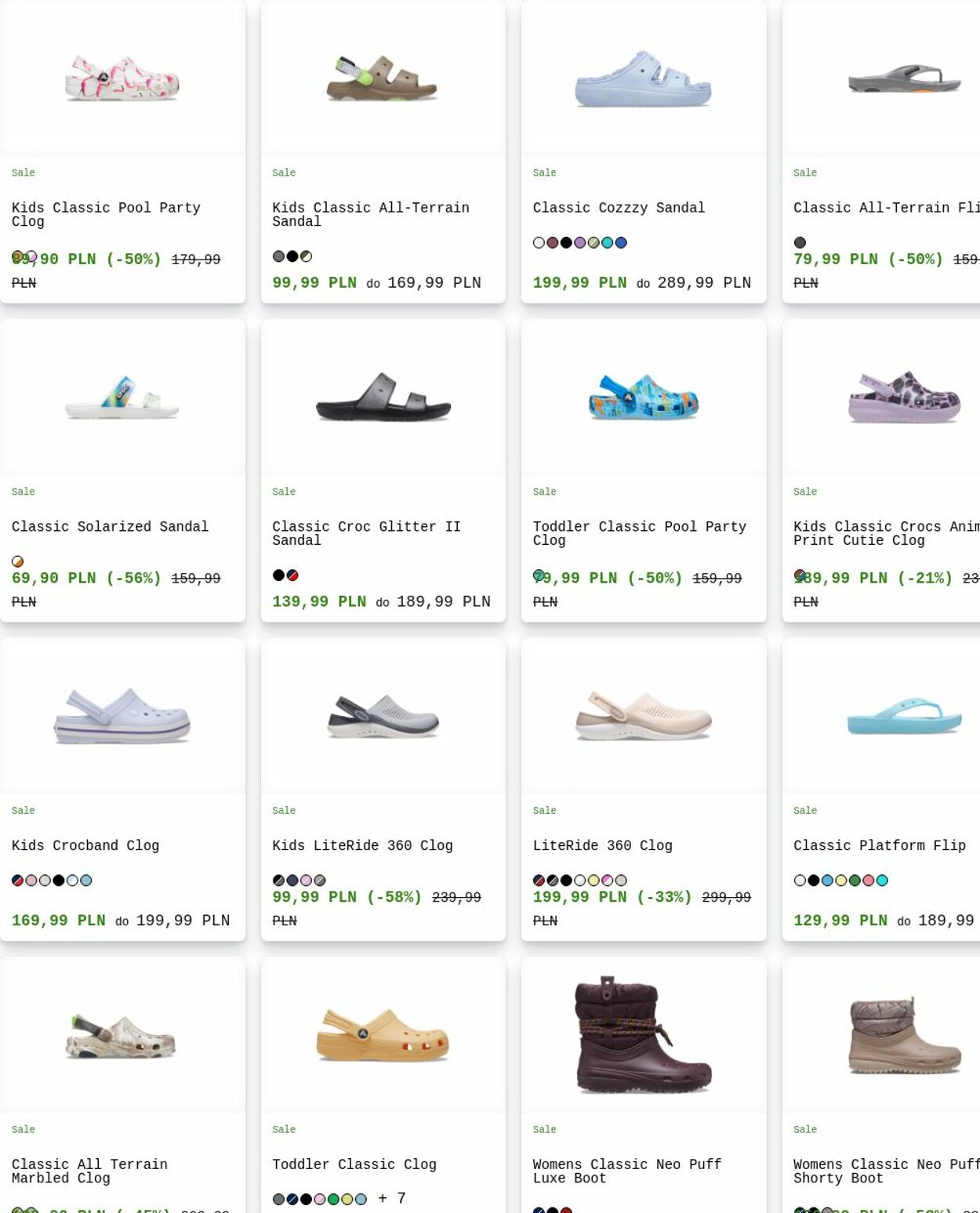 Gazetka Crocs 04.08.2025 - 13.08.2025