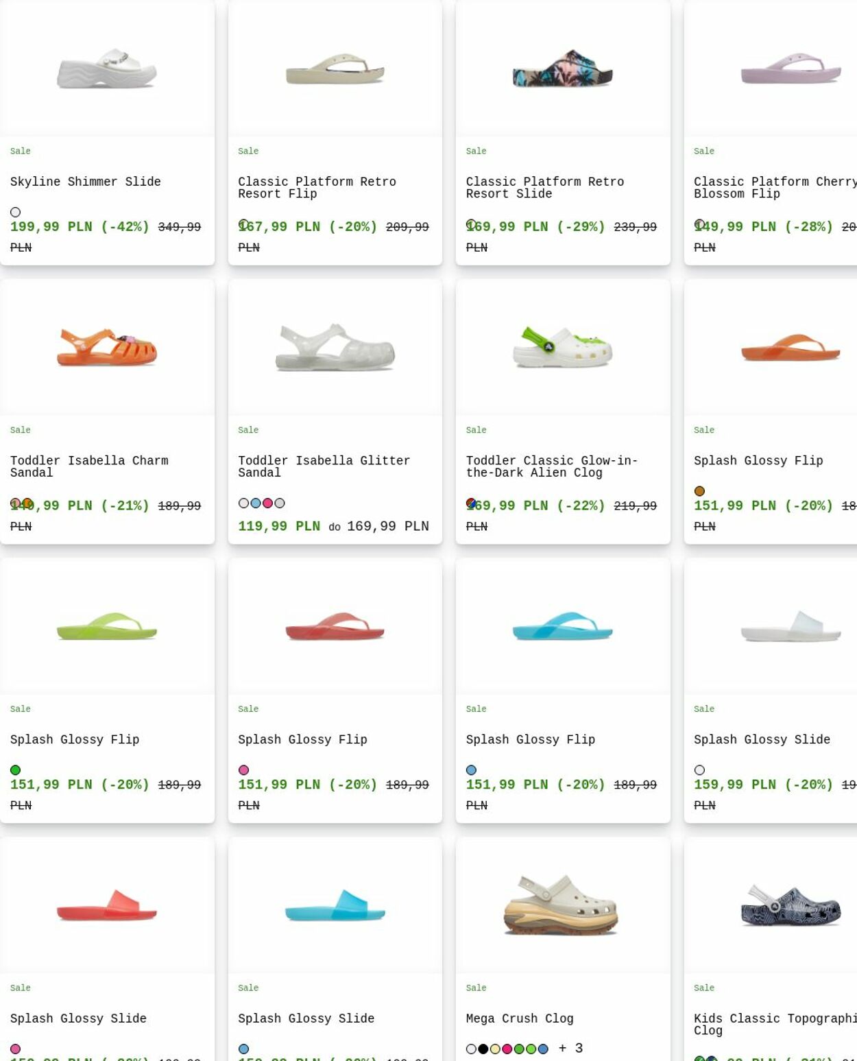 Gazetka Crocs 04.08.2025 - 13.08.2025