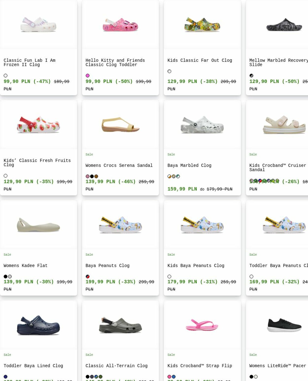 Gazetka Crocs 08.09.2025 - 17.09.2025