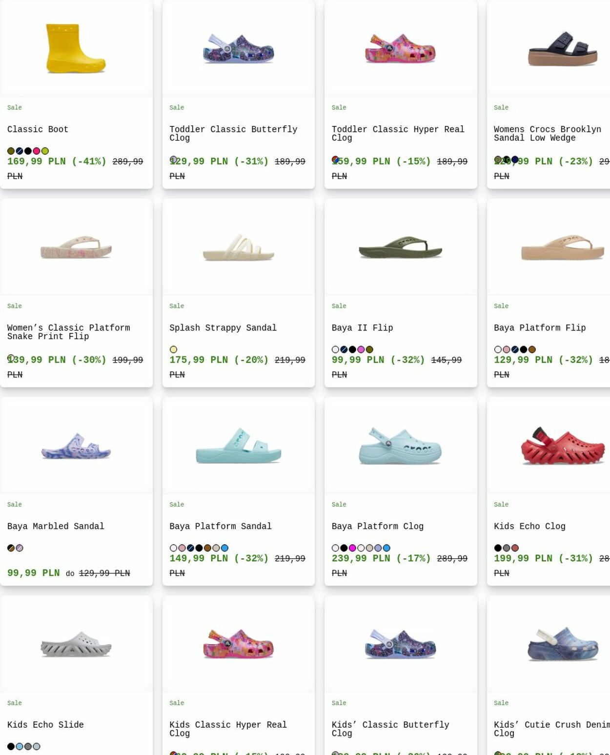Gazetka Crocs 09.06.2025 - 18.06.2025
