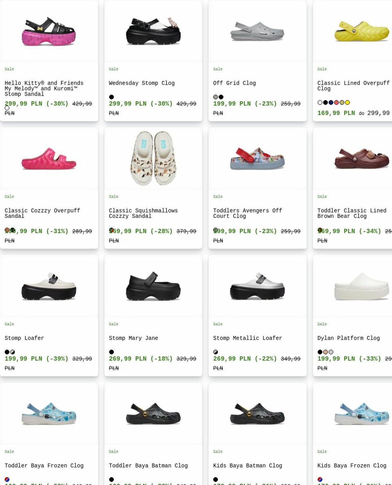 Gazetka Crocs 09.06.2025 - 18.06.2025