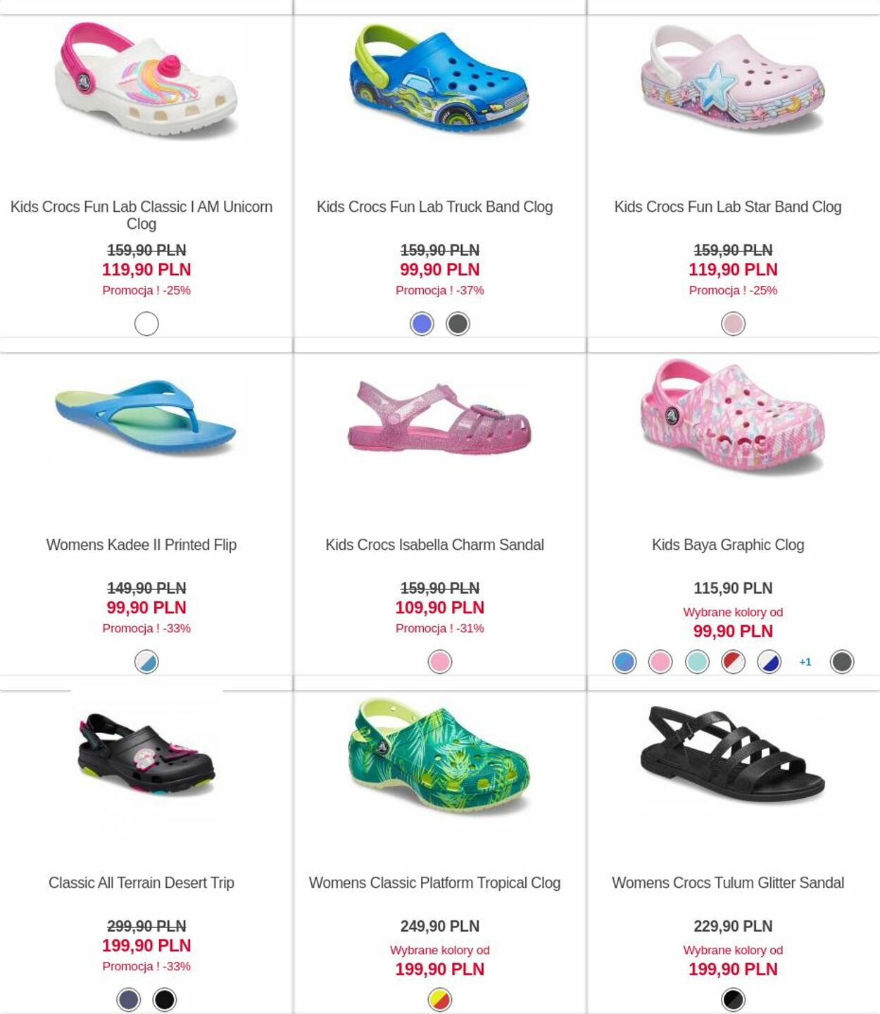 Gazetka Crocs 24.10.2022 - 30.10.2022